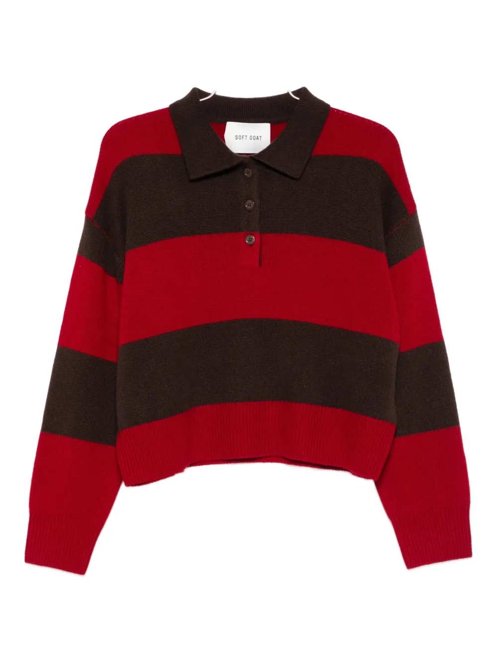 Soft Goat cashmere sweater - レッド Soft Goat cashmere sweater - レッド