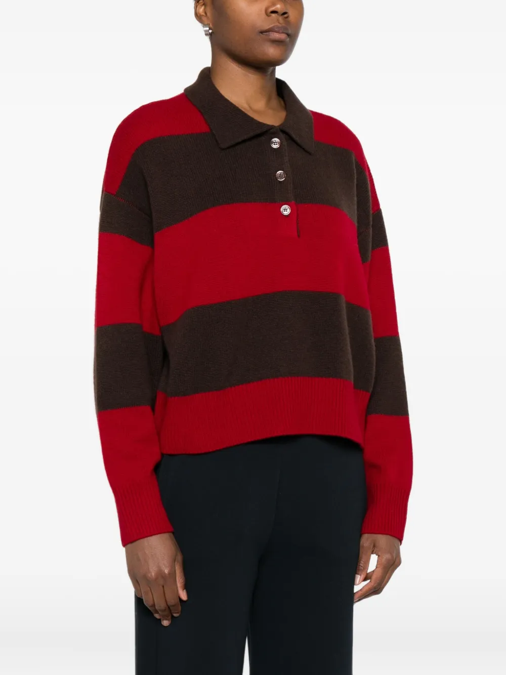 Soft Goat Cashmere Sweater In Red