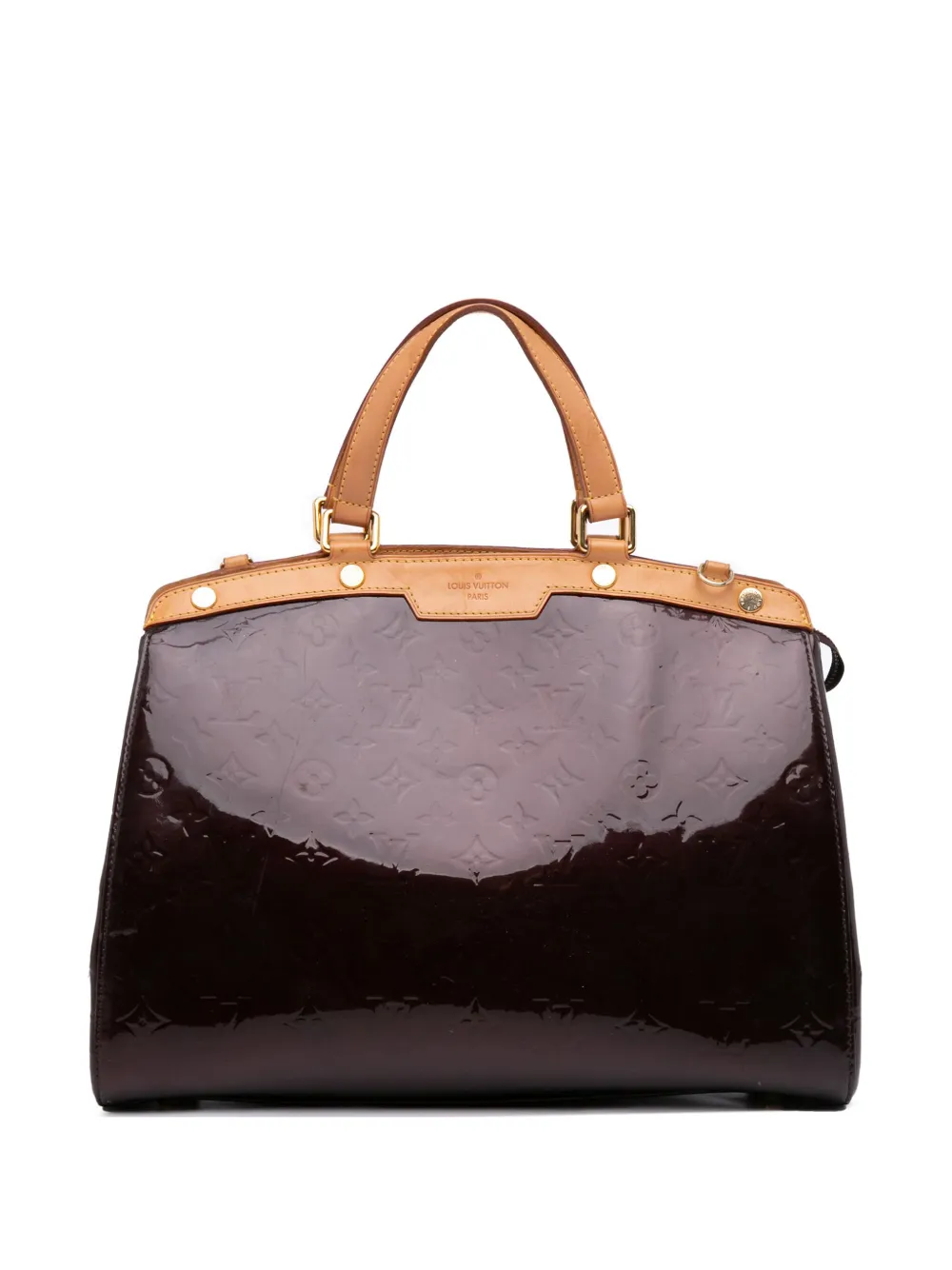 Louis Vuitton Pre-Owned 2012 Monogram Vernis Brea GM satchel | Purple | Image 1