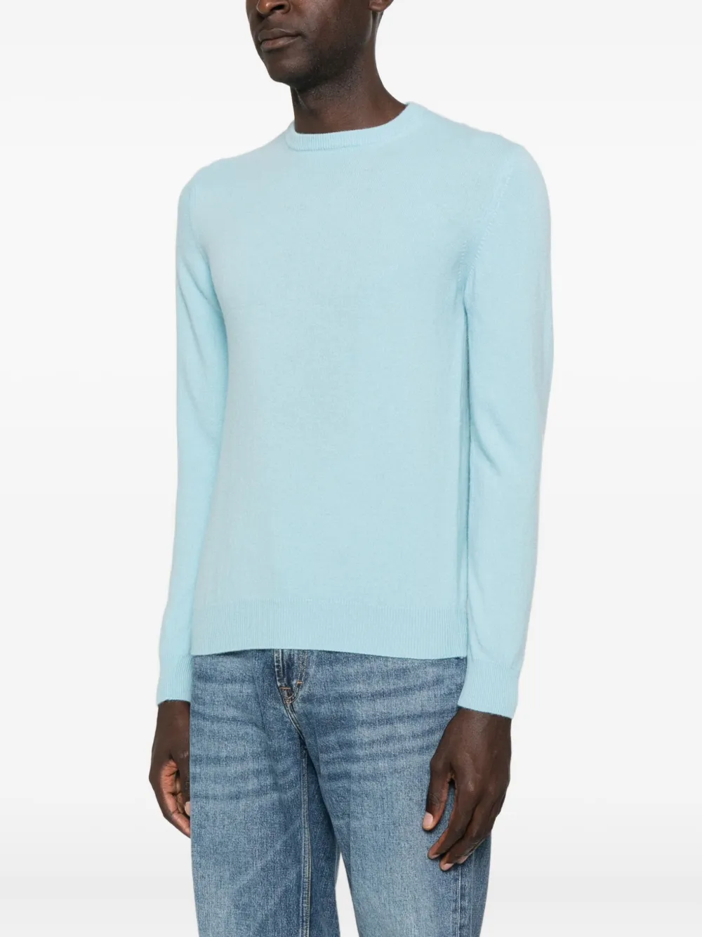 Jeordie's Crew Neck Sweater In Blue