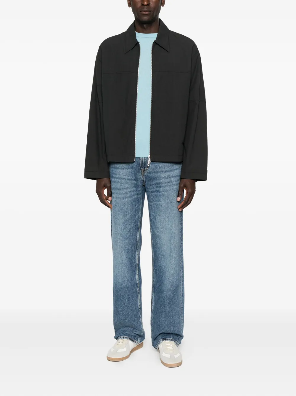 Jeordie's Sweater met ronde hals - Blauw