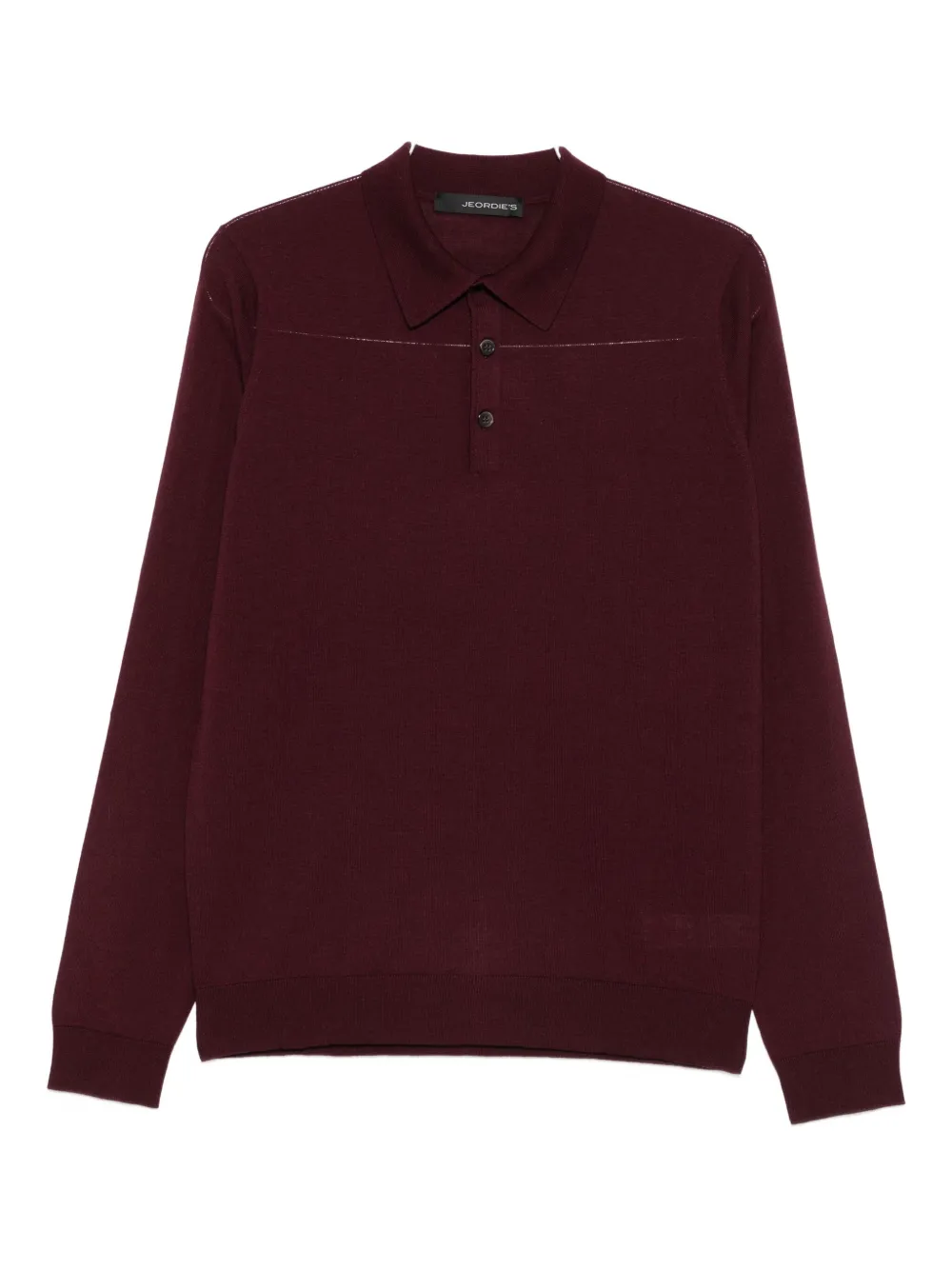 Jeordie's long-sleeve polo shirt - Rosso