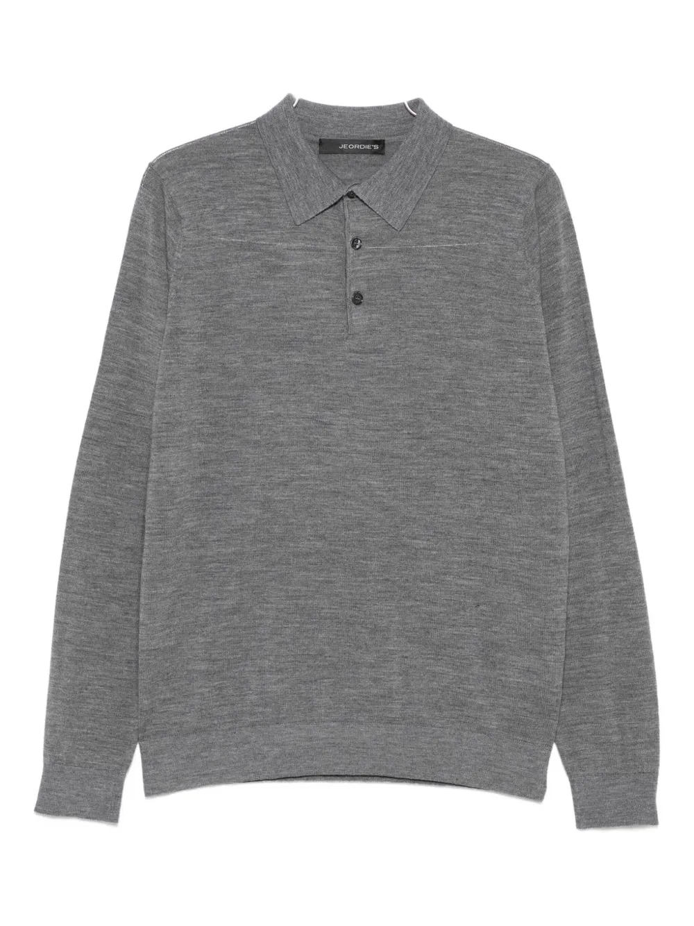 Jeordie's Long Sleeve Polo Shirt In Gray