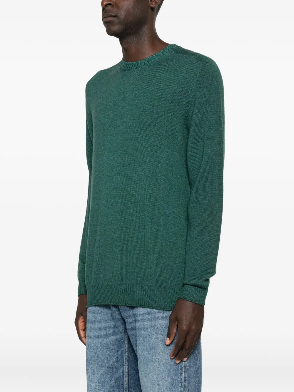 Jeordie's Crew-neck Sweater In Green