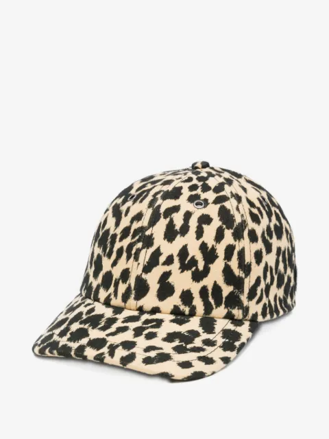 ASPESI casquette à imprimé léopard