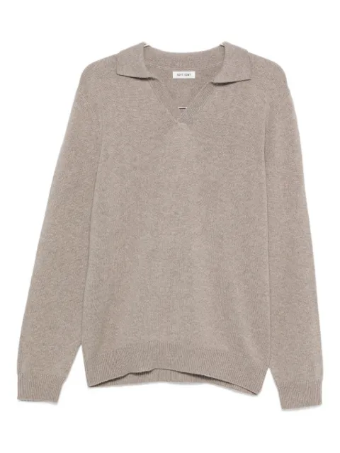 Soft Goat polo-collar sweater