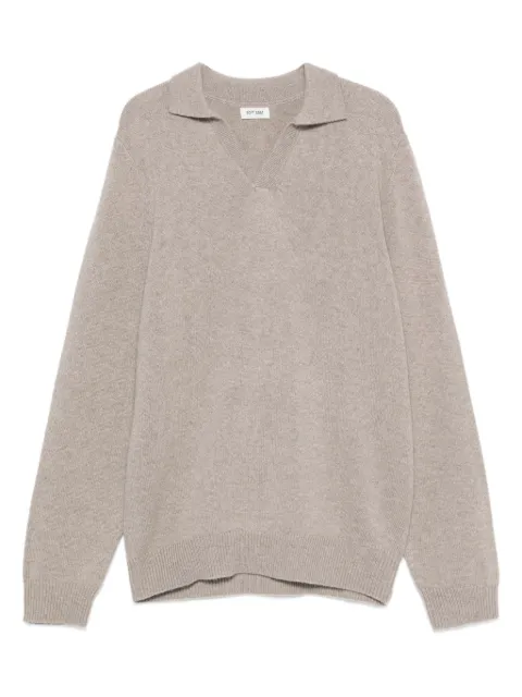 Soft Goat polo-collar sweater