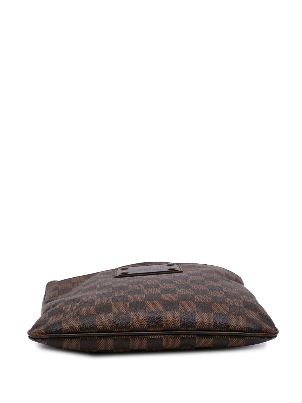 Pre-owned Louis Vuitton 2013 Damier Ebene Brooklyn Pochette Crossbody Bag In Brown