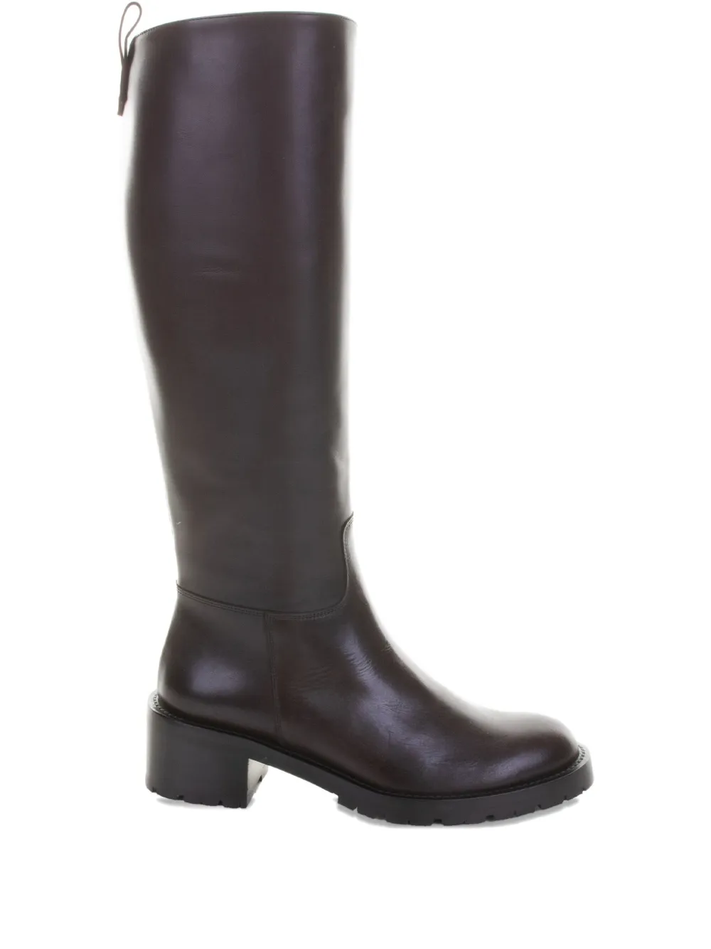 GUGLIELMO ROTTA Colin Ranch leather knee-high boots Brown
