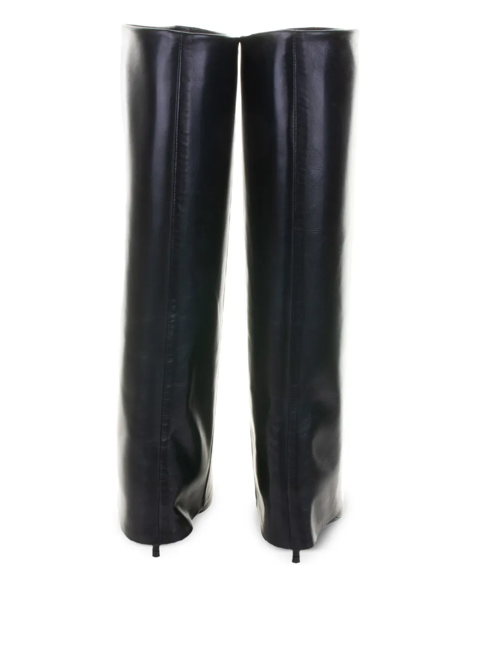 GUGLIELMO ROTTA 80 mm Ahliana leren knielaarzen Zwart