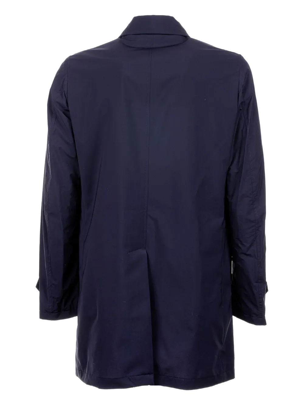 Moorer Buttoned Single-breasted Coat In Blue