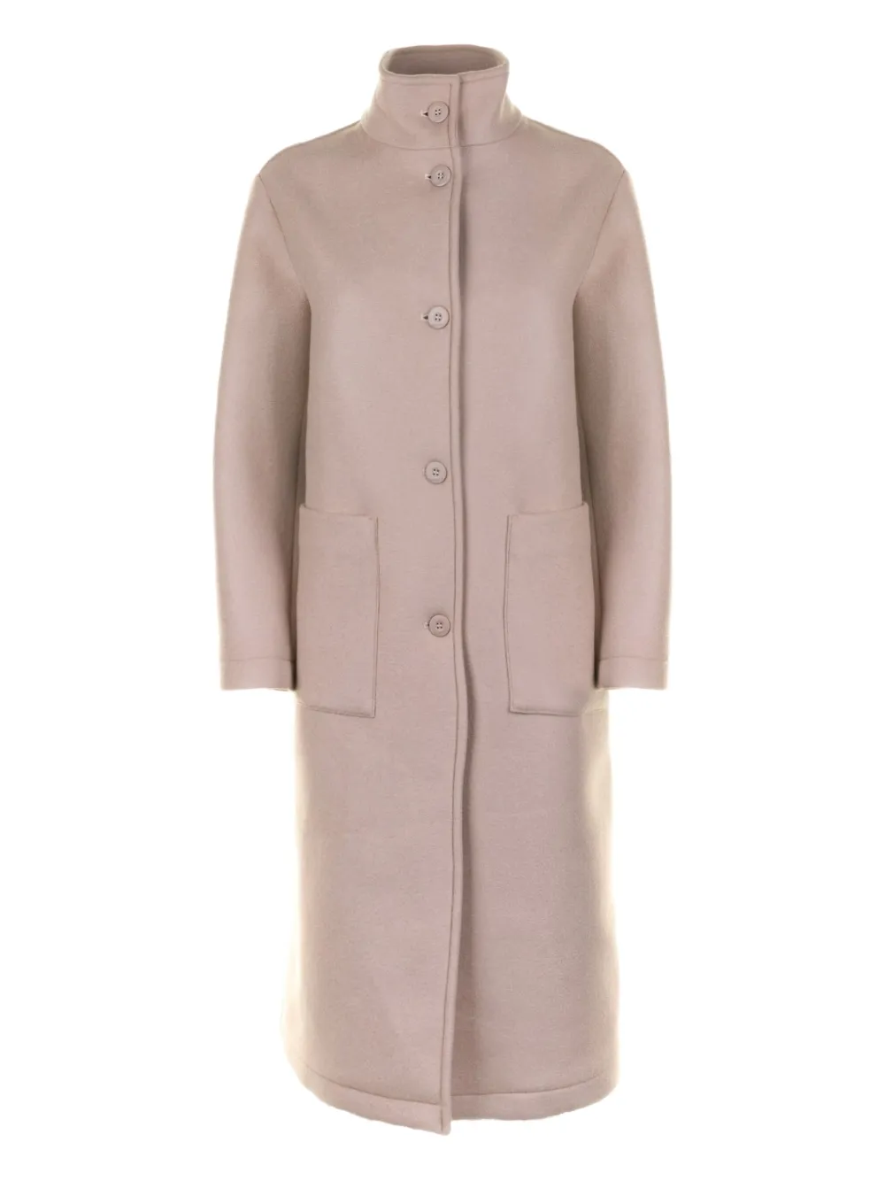 Colmar stand-neck buttoned single-breasted coat - ニュートラル Colmar stand-neck buttoned single-breasted coat - ニュートラル