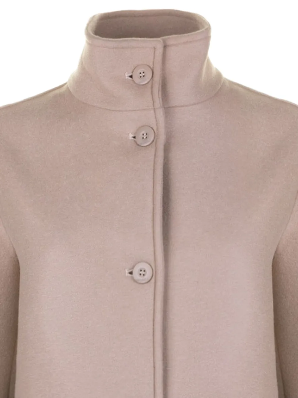 Colmar Stand-neck Buttoned Single-breasted Coat In Neutral