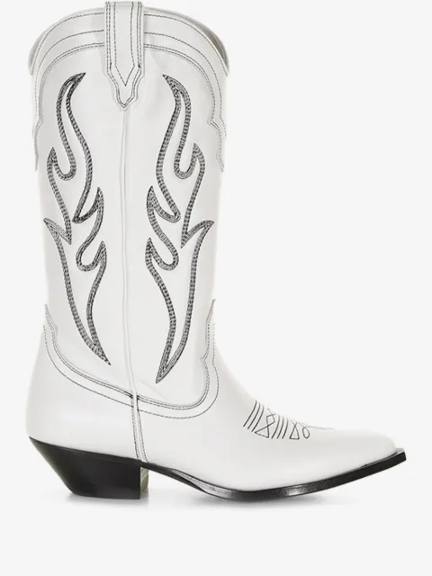 Sonora flame-embroidered cowboy boots