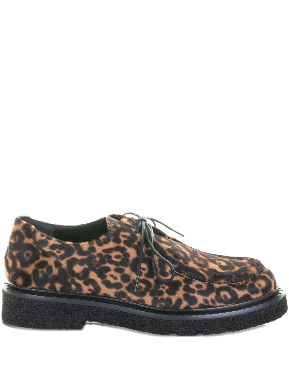 GUGLIELMO ROTTA 30 mm derby veterschoenen met luipaardprint Bruin