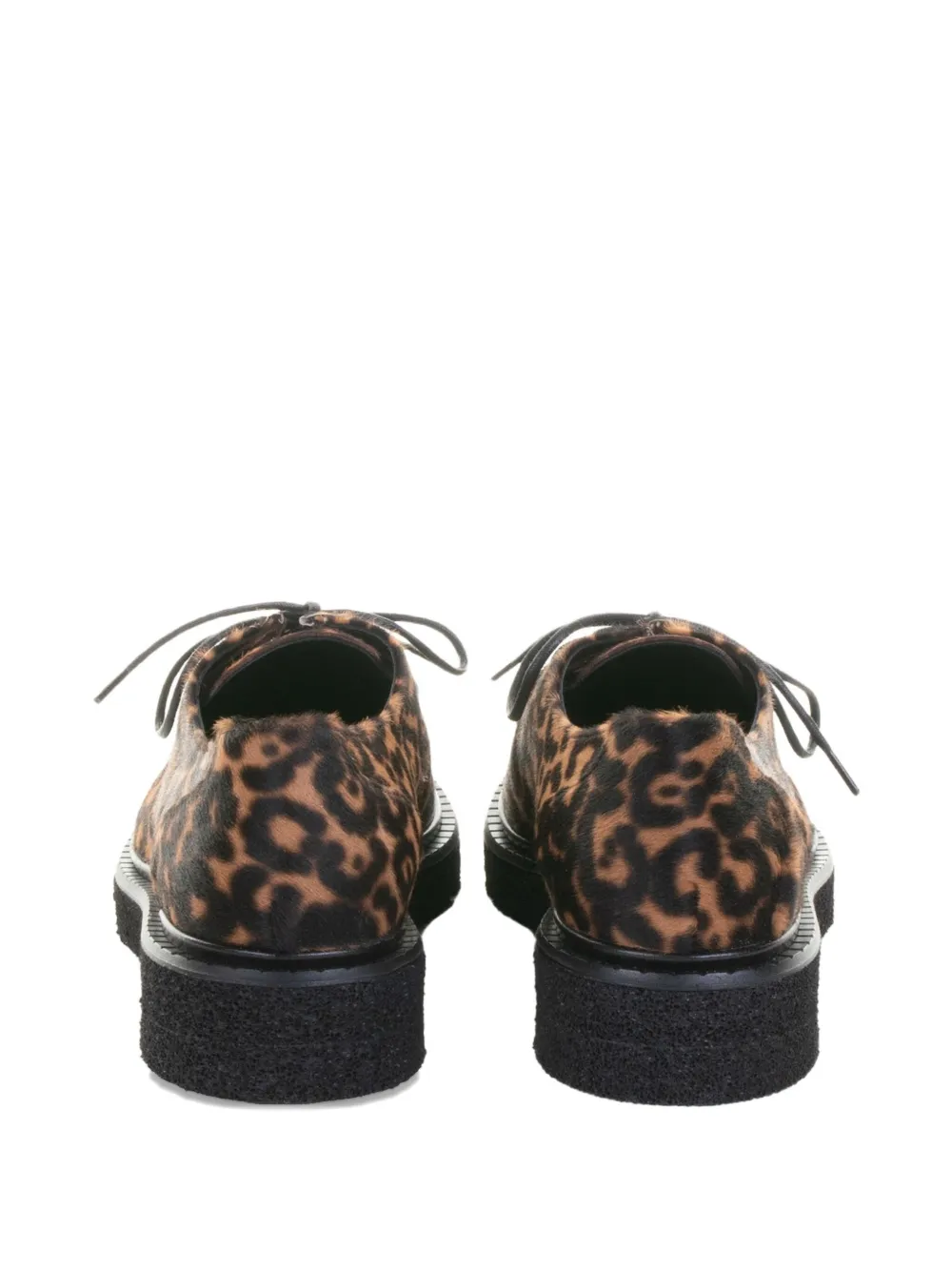 GUGLIELMO ROTTA 30 mm derby veterschoenen met luipaardprint Bruin