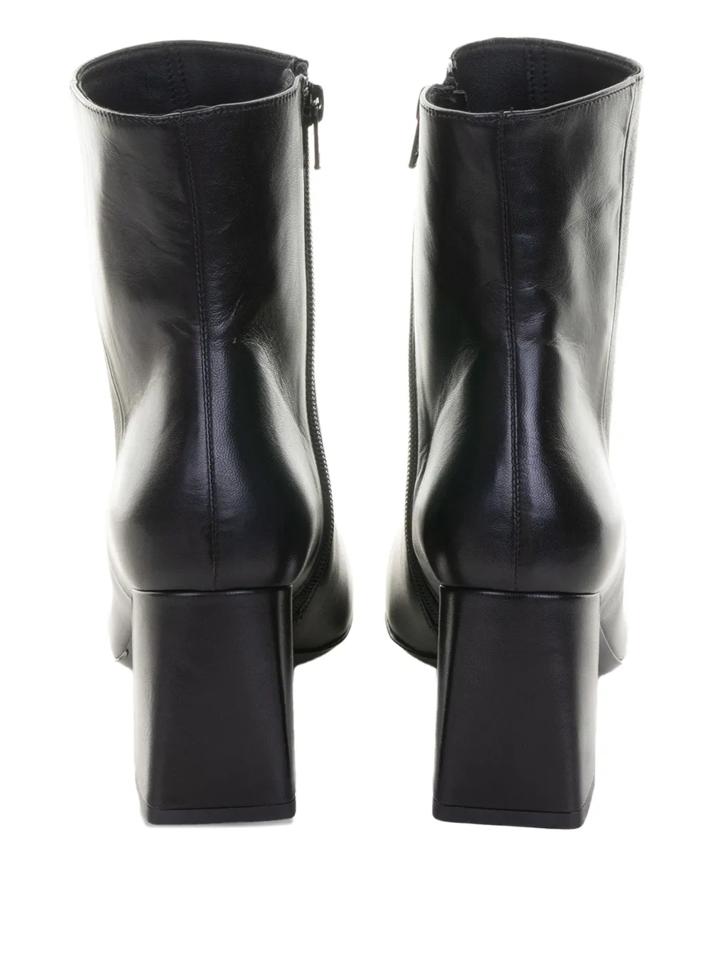 GUGLIELMO ROTTA 70 mm leren laarzen met blokhak Zwart