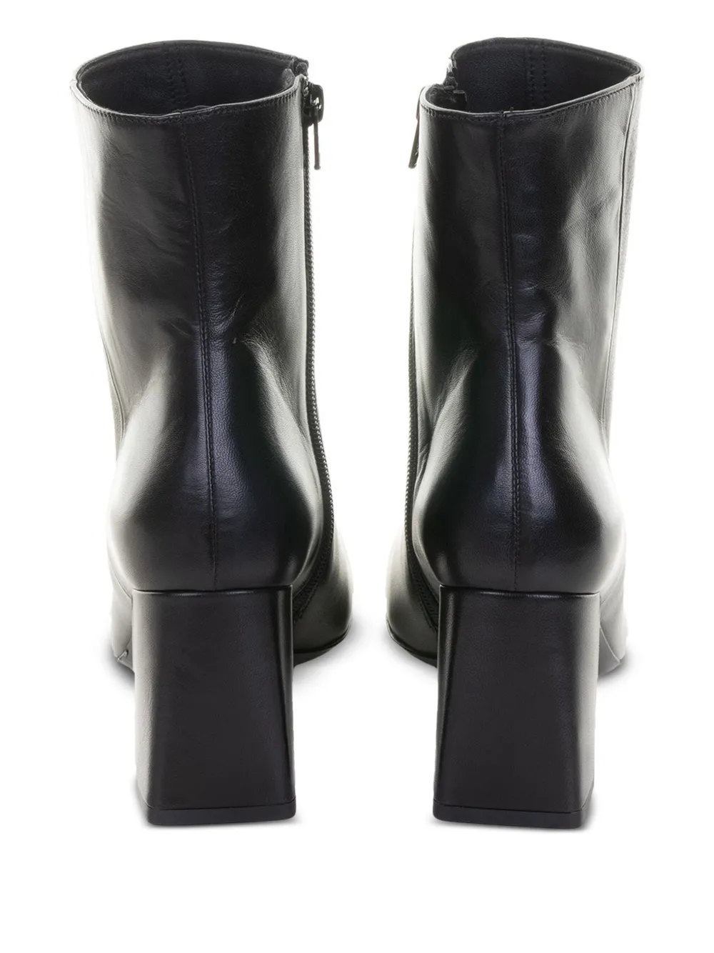 GUGLIELMO ROTTA 70 mm leren laarzen met blokhak Zwart