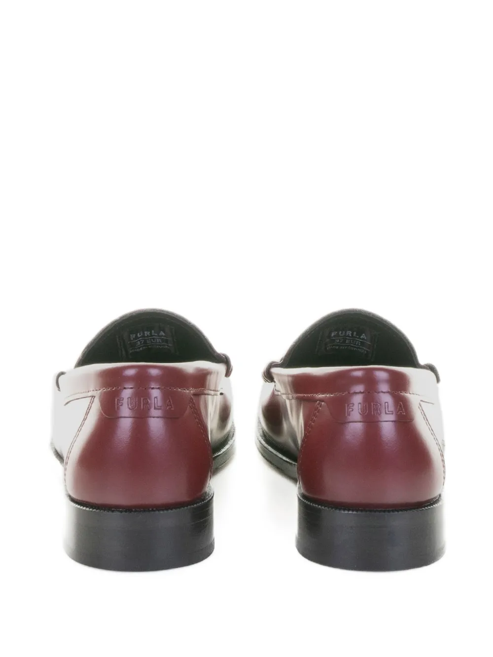 Furla Leren loafers Rood
