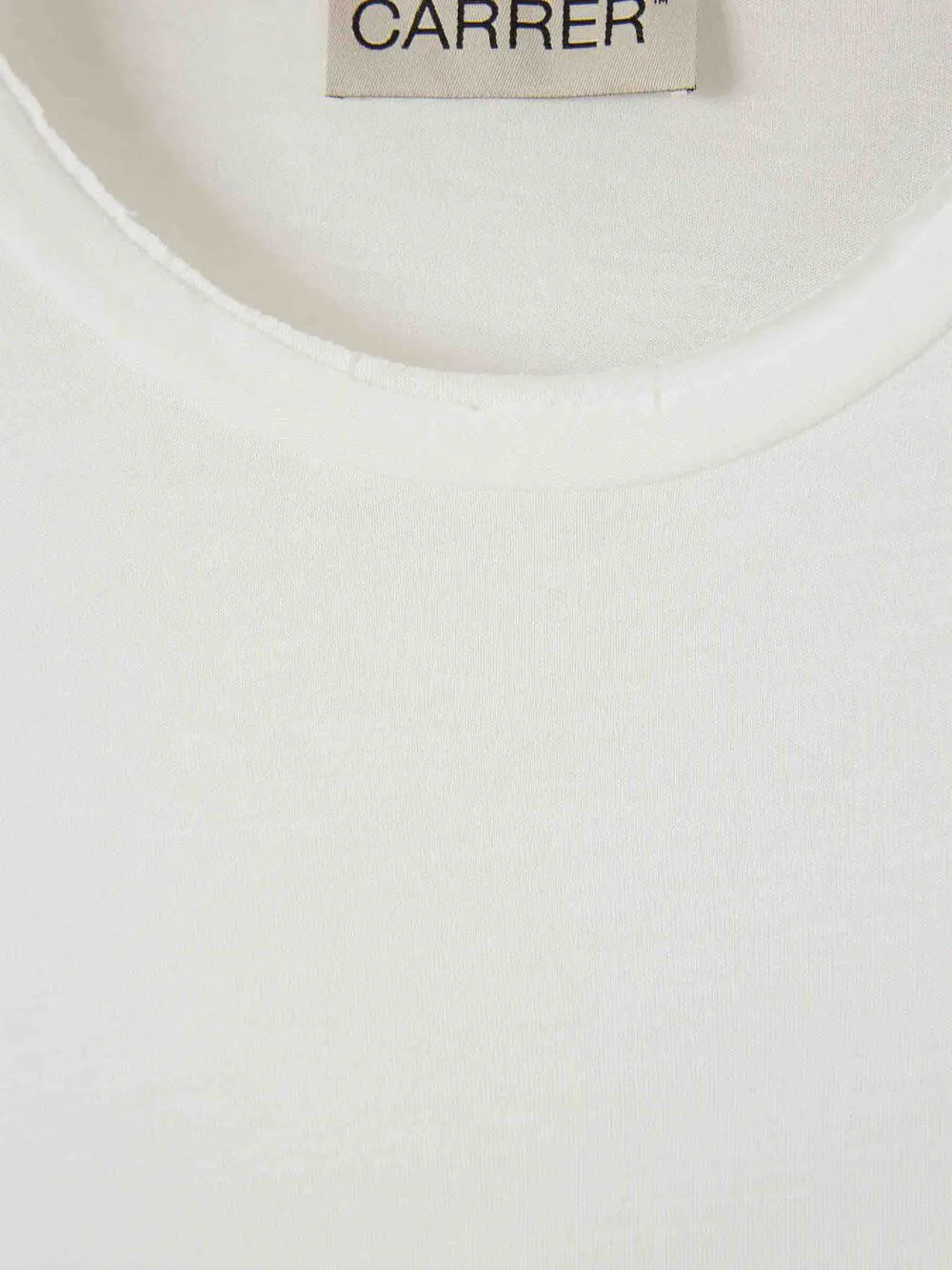 Carrer Doria gelaagd T-shirt van biologisch katoen Wit