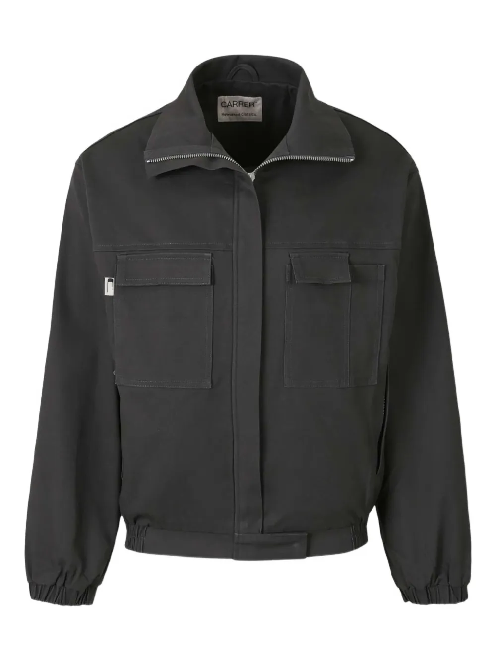 Carrera concealed-zip pocketed jacket | Grey | Image 1