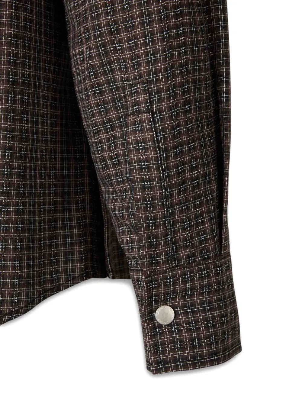 Carrer Geruit overhemd Bruin