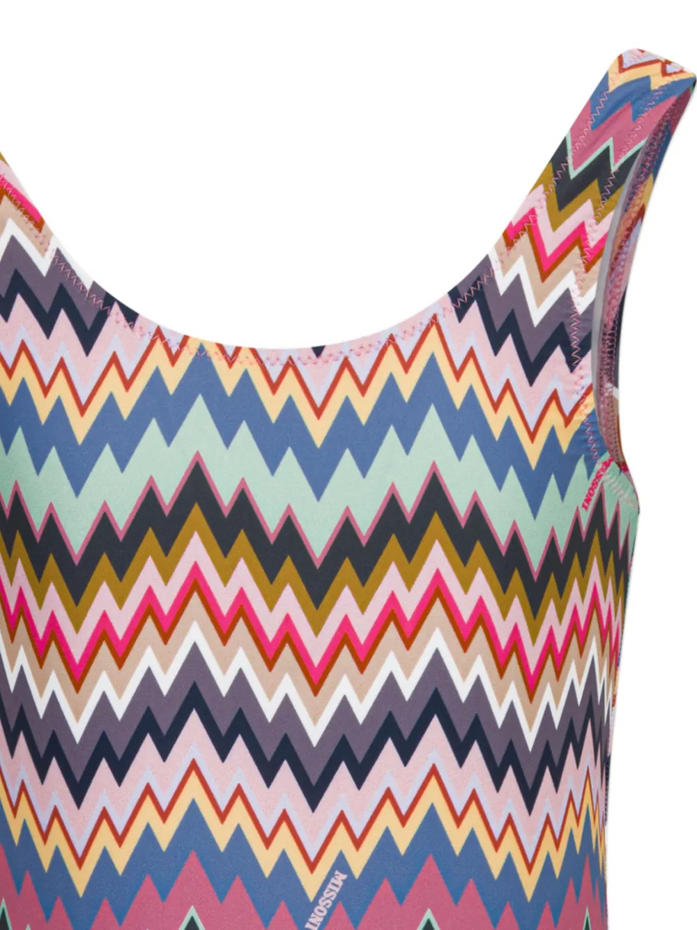 Missoni Girls Zigzag Swimsuit In Multi