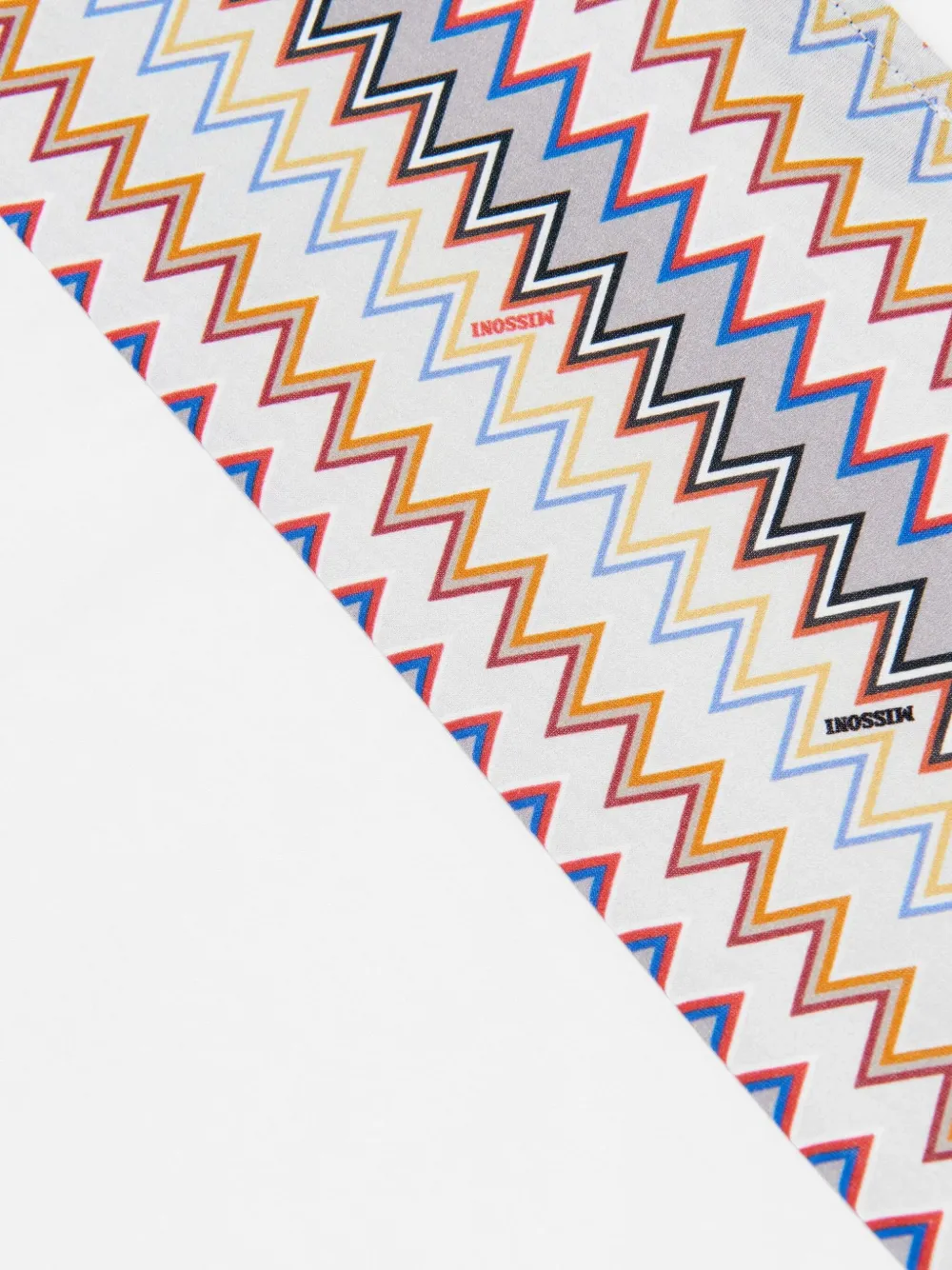Missoni Kids T-shirt met zigzag-patroon en logo Wit