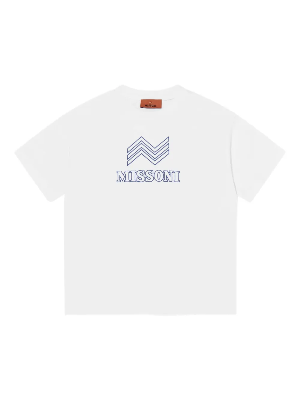 Missoni Kids logo graphic T-shirt - Bianco