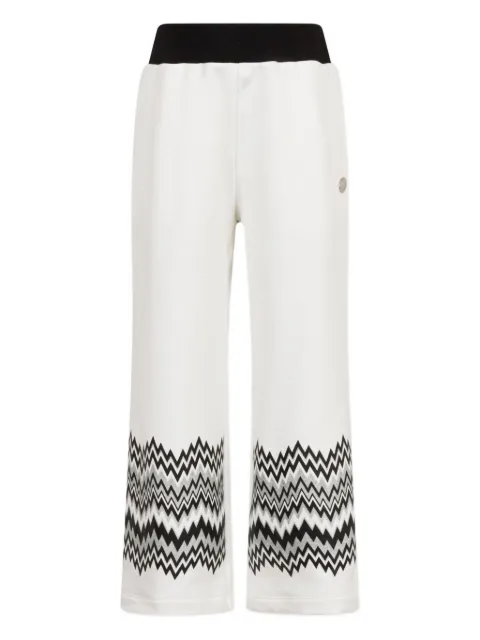 Missoni Kids zigzag-pattern cotton trousers