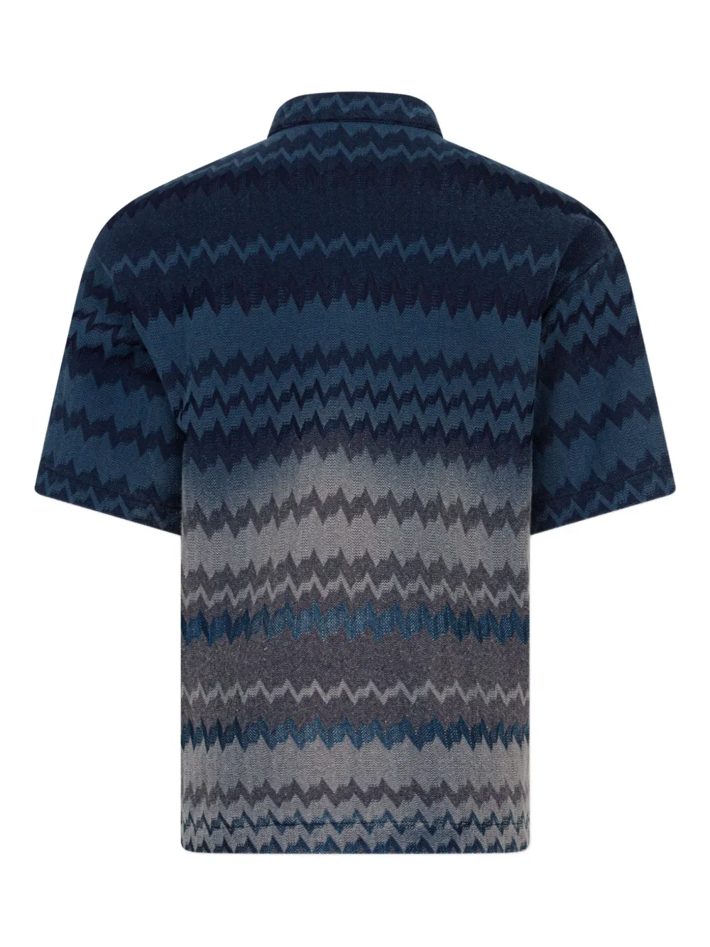 Missoni Kids Top met zigzagpatroon en knopen Blauw