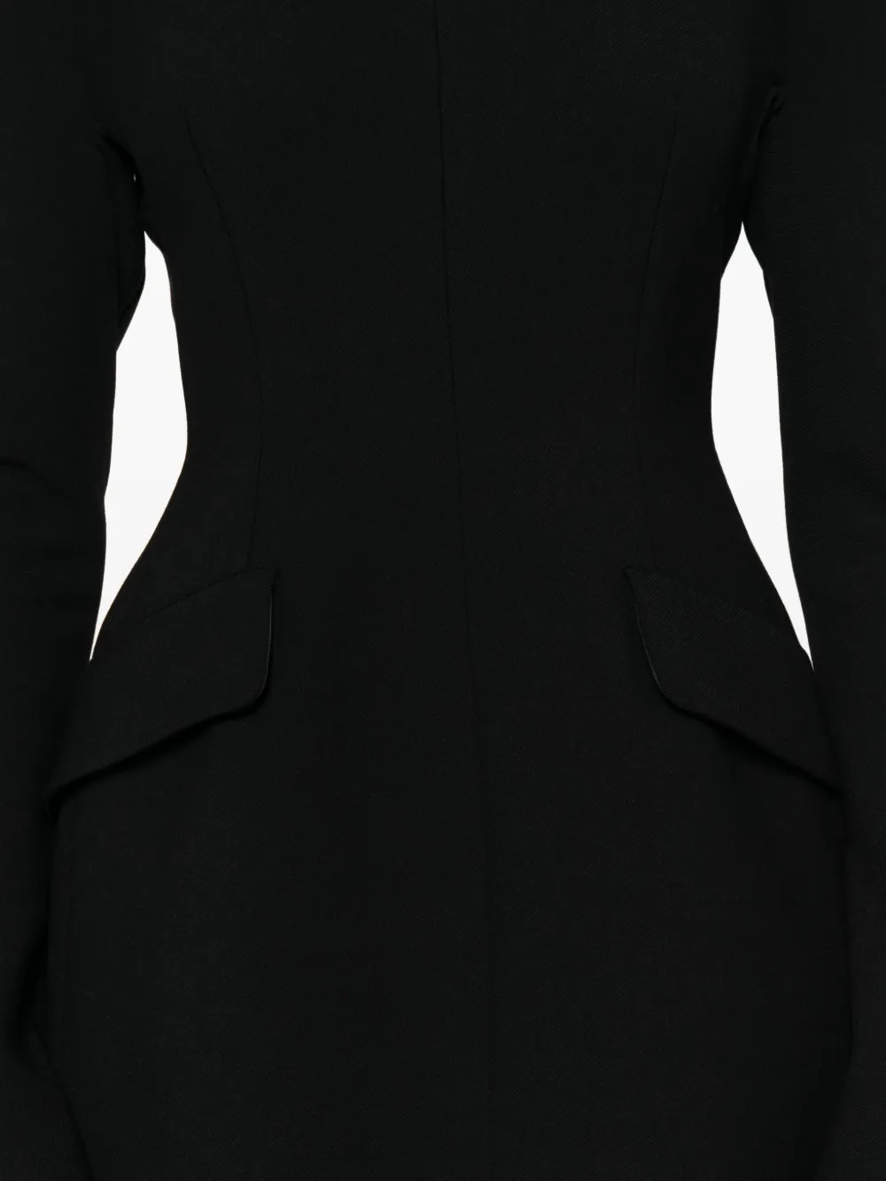 Sportmax Mini-jurk met lange mouwen Zwart