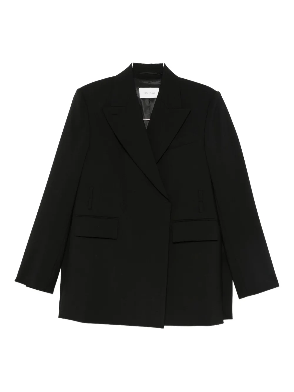 Sportmax Pocket Double-breasted Jacket | Black | Image 1