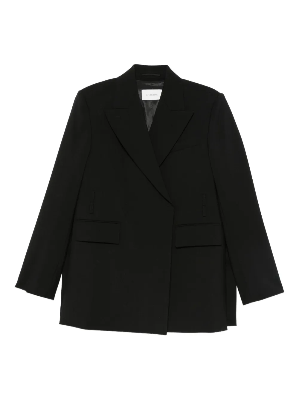 Sportmax Pocket Double-breasted Jacket - Nero