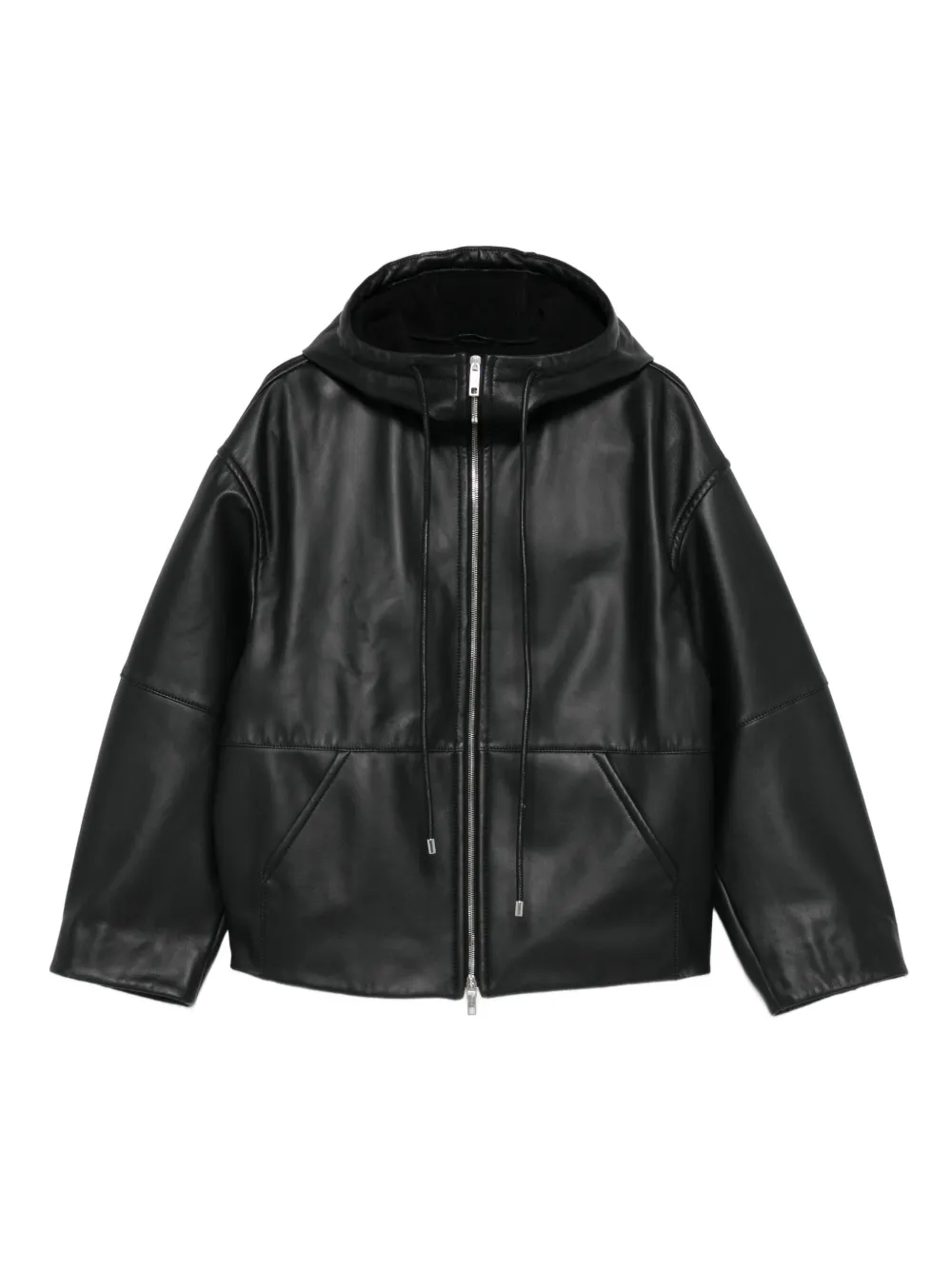 Sportmax hooded zip-up jacket | Black | Image 1