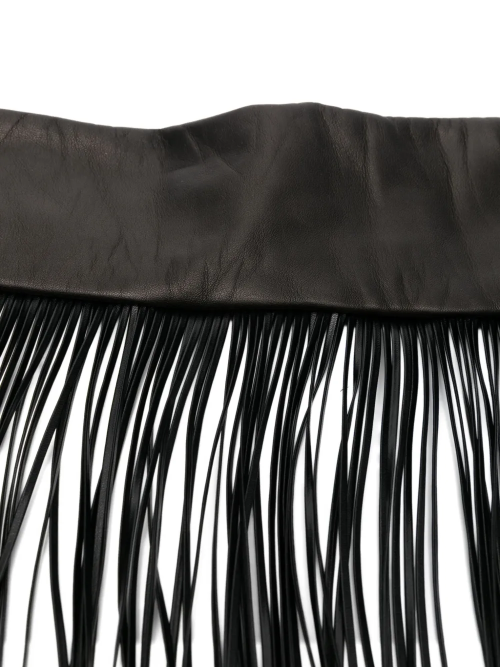 Sportmax Fringed Gloves In Black