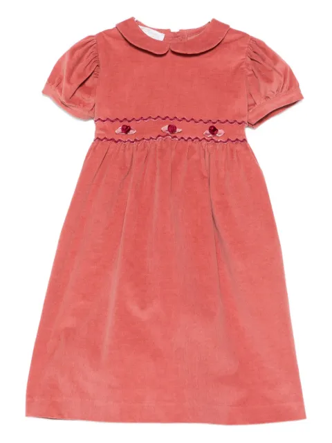 Mariella Ferrari short-sleeved embroidered dress
