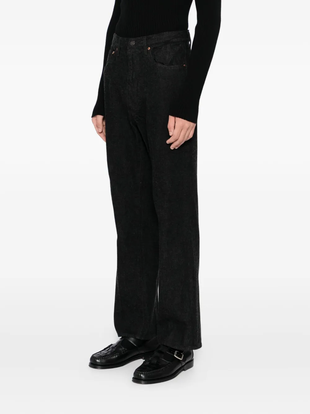 Kaptain Sunshine Skate Shoecut jeans Zwart