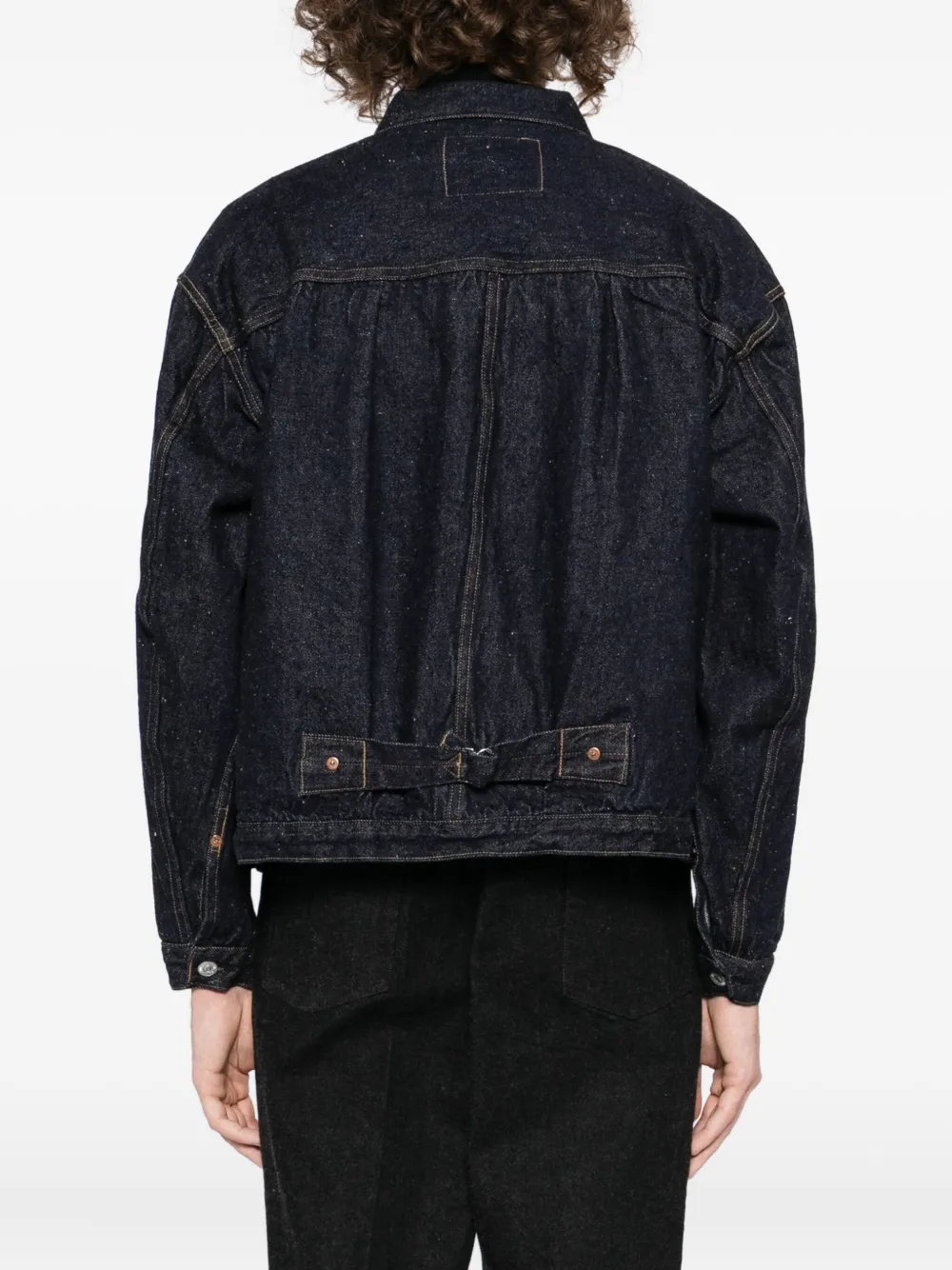 Kaptain Sunshine Cotton Denim Jacket In Blue