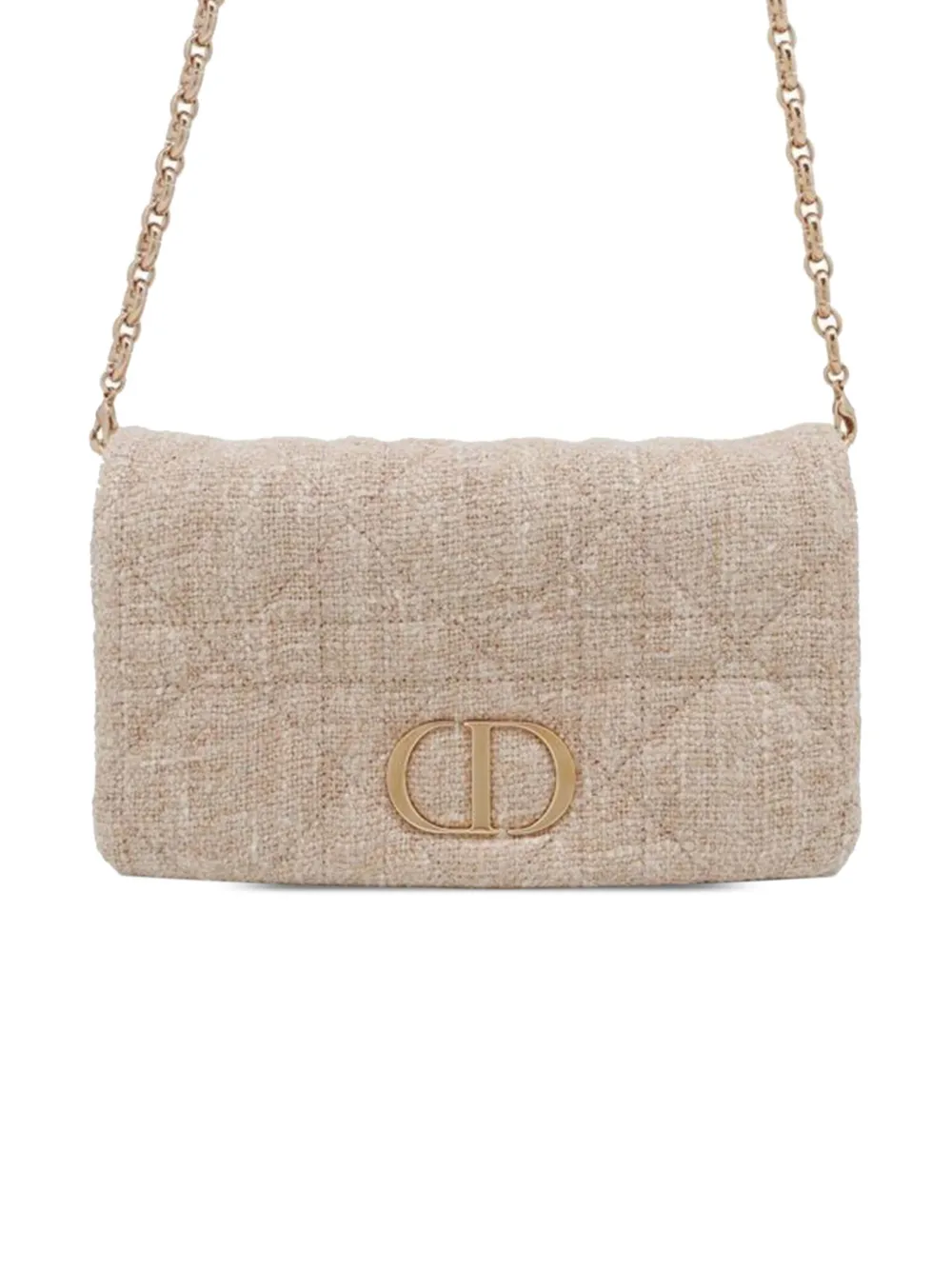 Christian Dior Pre-Owned 2000-2025 Small Tweed Macrocannage Caro Bag Christian Dior Pre-Owned 2000-2025 Small Tweed Macrocannage Caro Bag