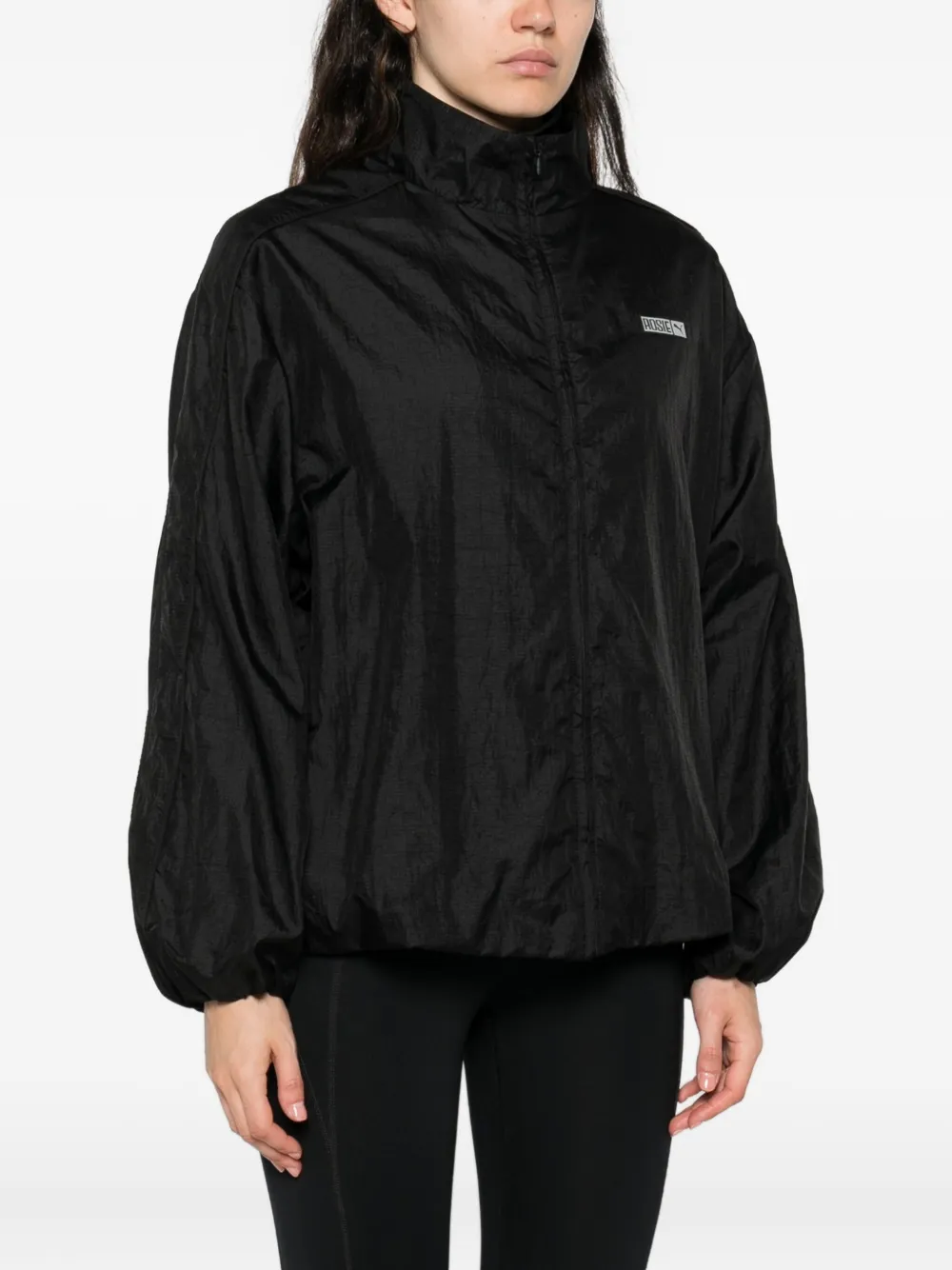 Puma X Rosé T7 Logo-print Jacket In Black