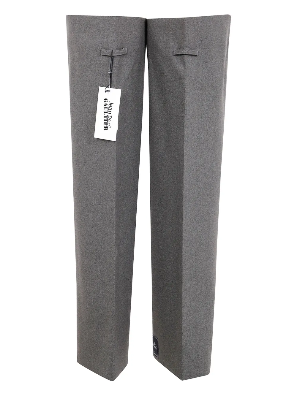 Jean Paul Gaultier Floating Legs Tailored Leg Warmers In Gray