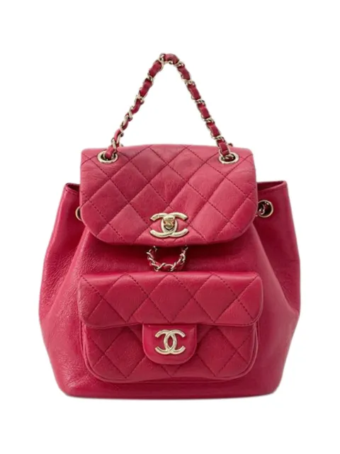 CHANEL Pre-Owned 2021-2025 Small Glazed Aged Calfskin Duma backpack