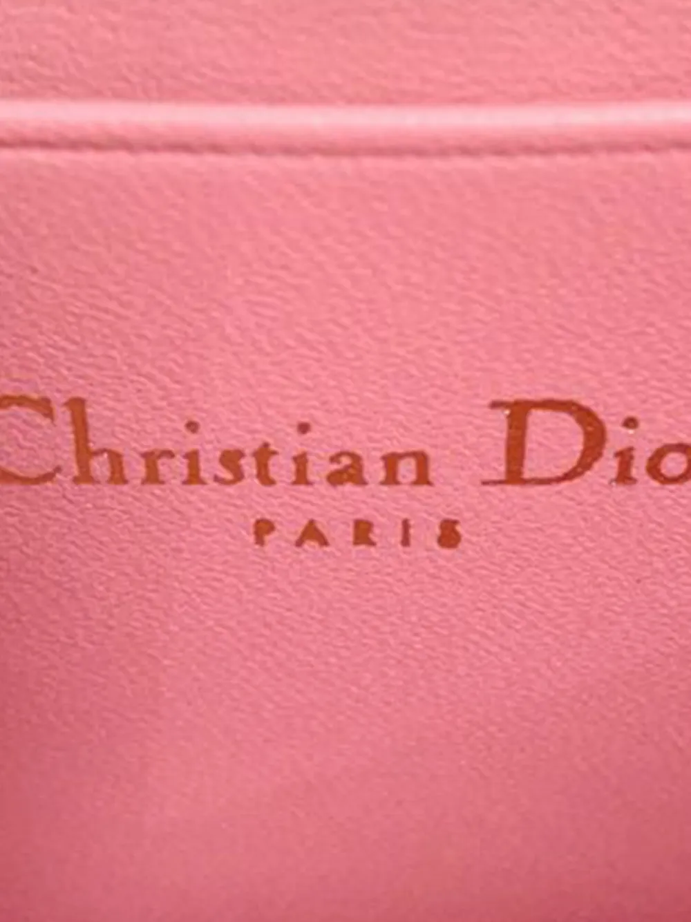 Pre-owned Dior 2021-2025 Mini Lambskin Macrocannage Miss Caro Bag Crossbody Bag In Pink
