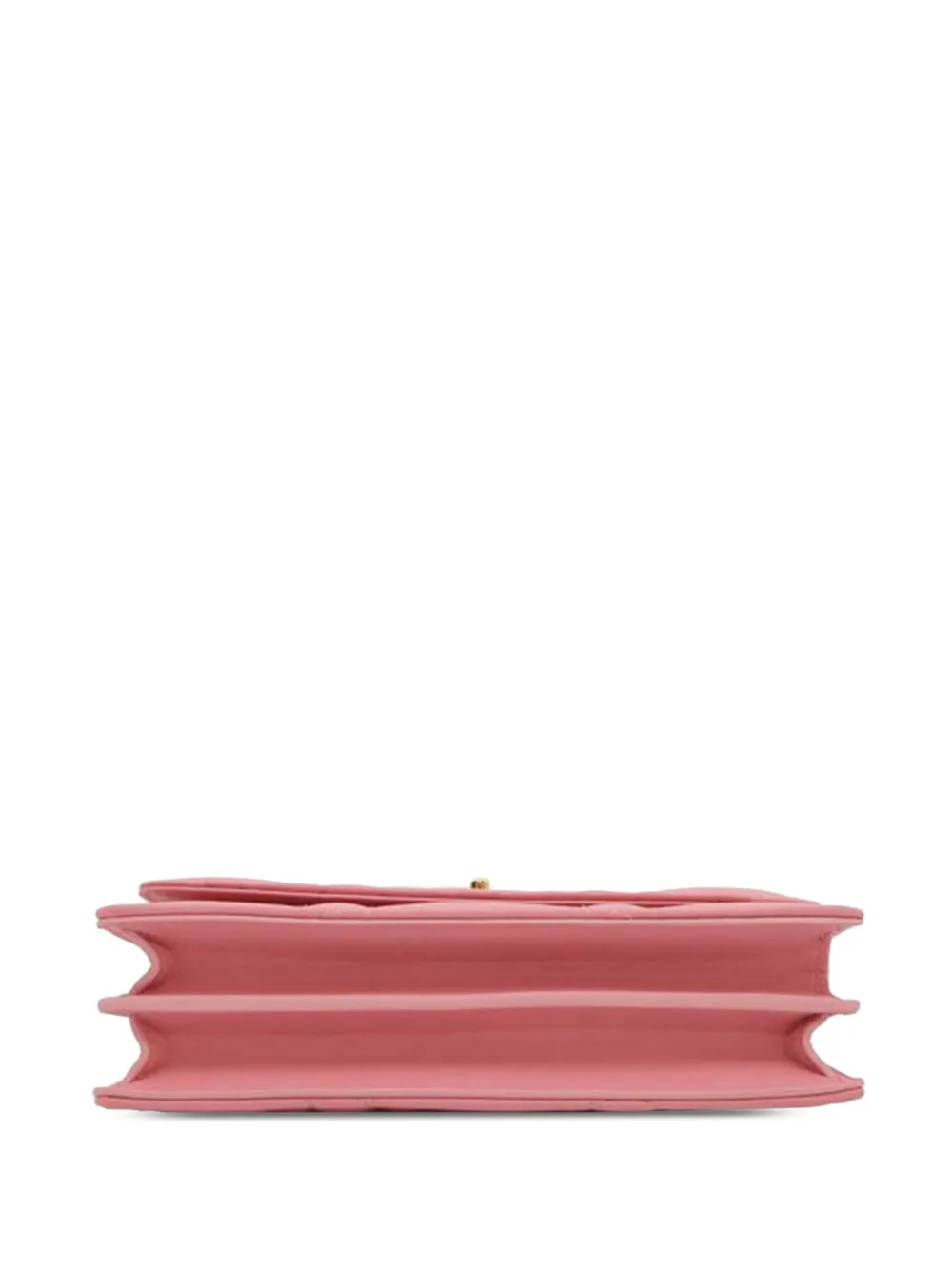 Pre-owned Dior 2021-2025 Mini Lambskin Macrocannage Miss Caro Bag Crossbody Bag In Pink