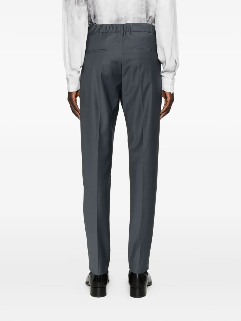Patrizia Pepe Pressed-crease Trousers In Blue
