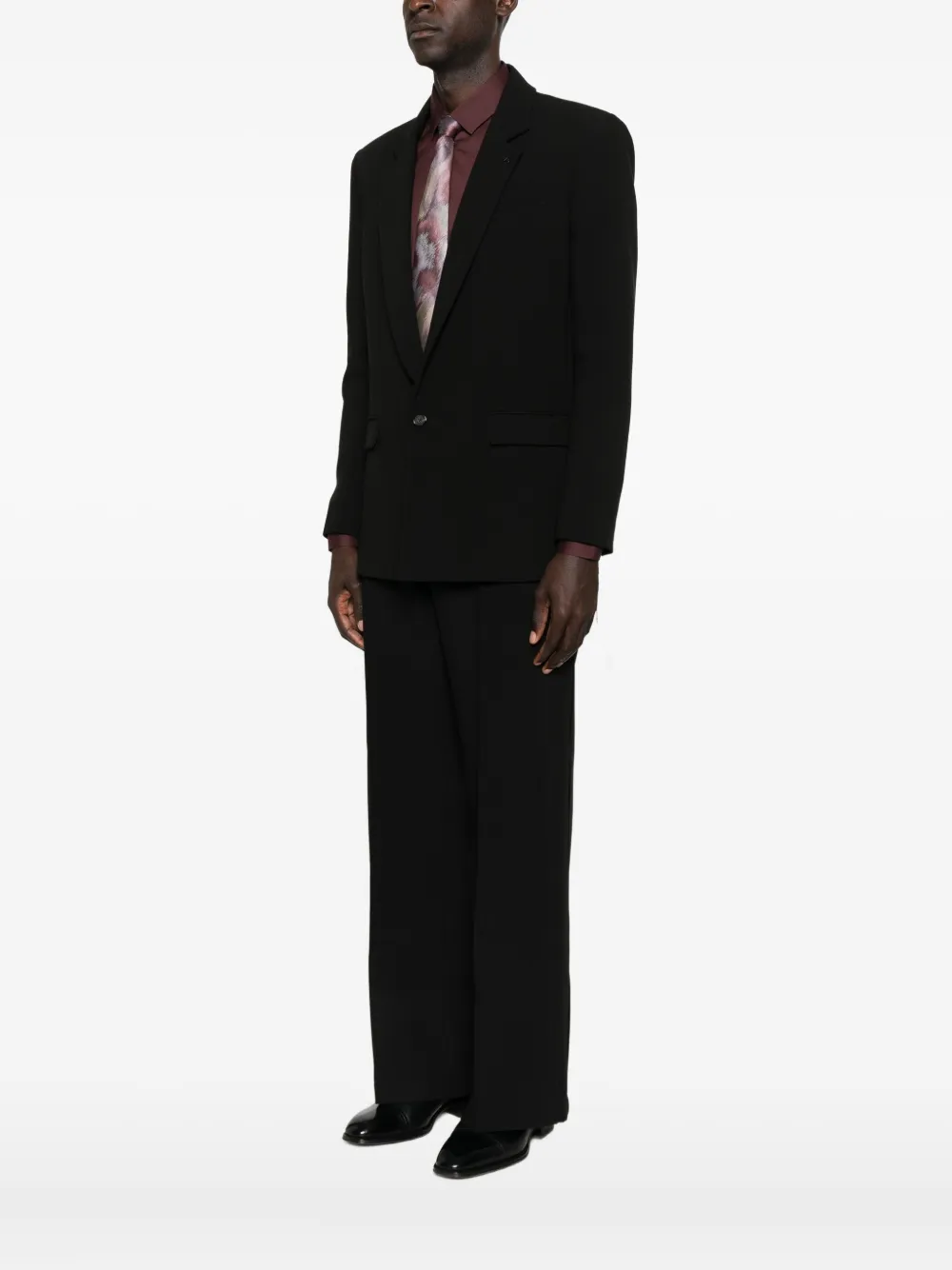 Patrizia Pepe (im)perfection Single-breasted Reversible Jacket In Black