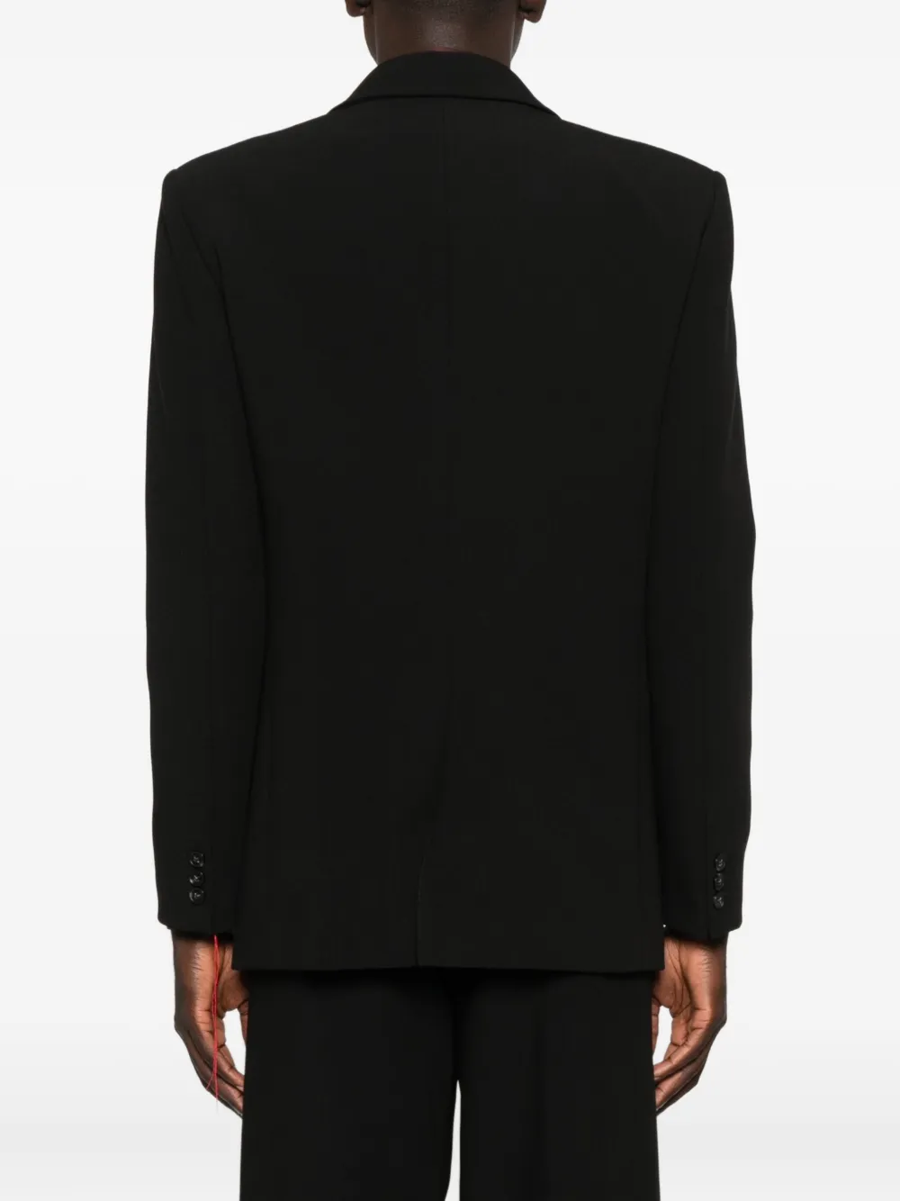 Patrizia Pepe (im)perfection Single-breasted Reversible Jacket In Black