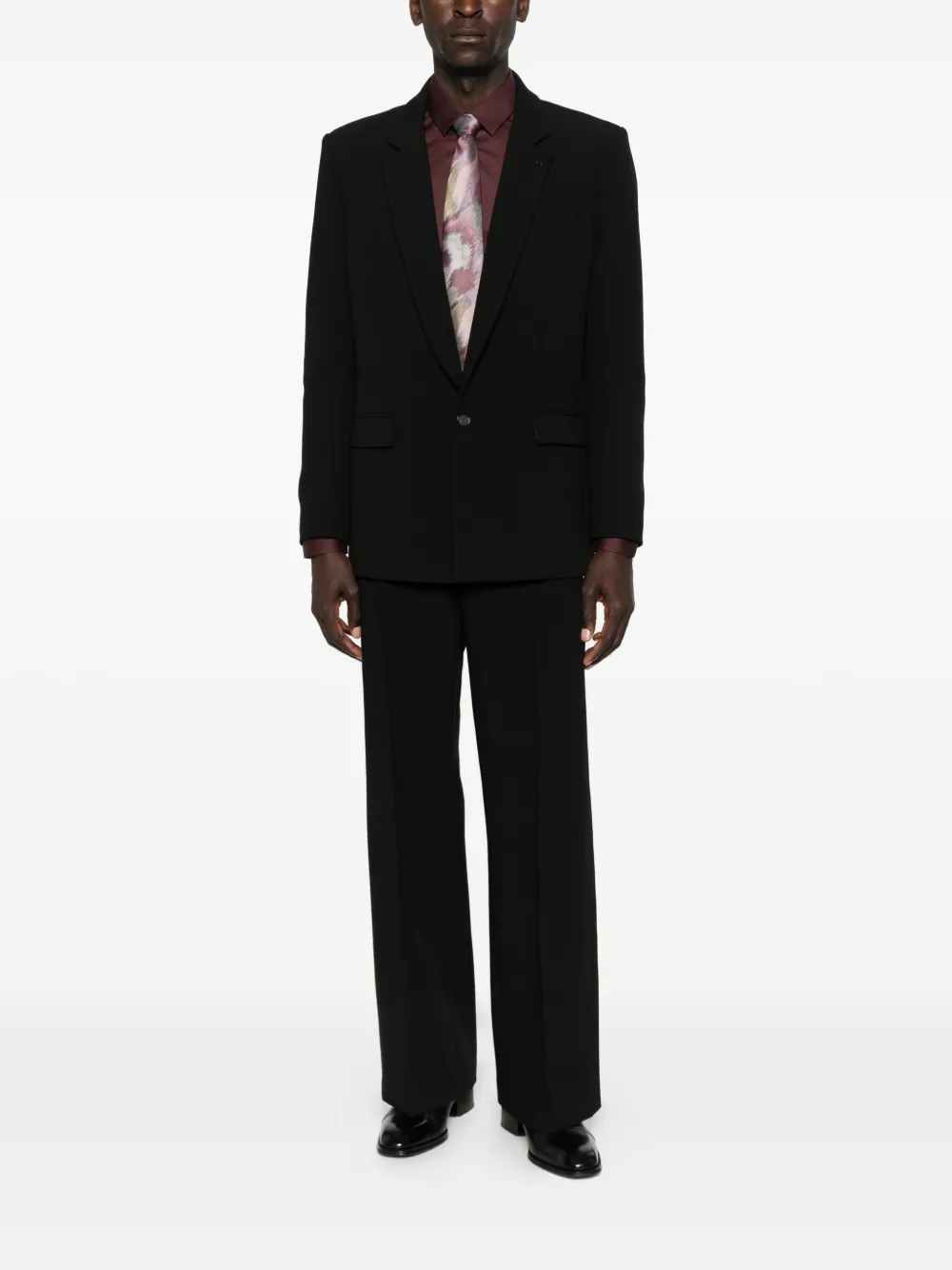 Patrizia Pepe (im)perfection Single-breasted Reversible Jacket In Black