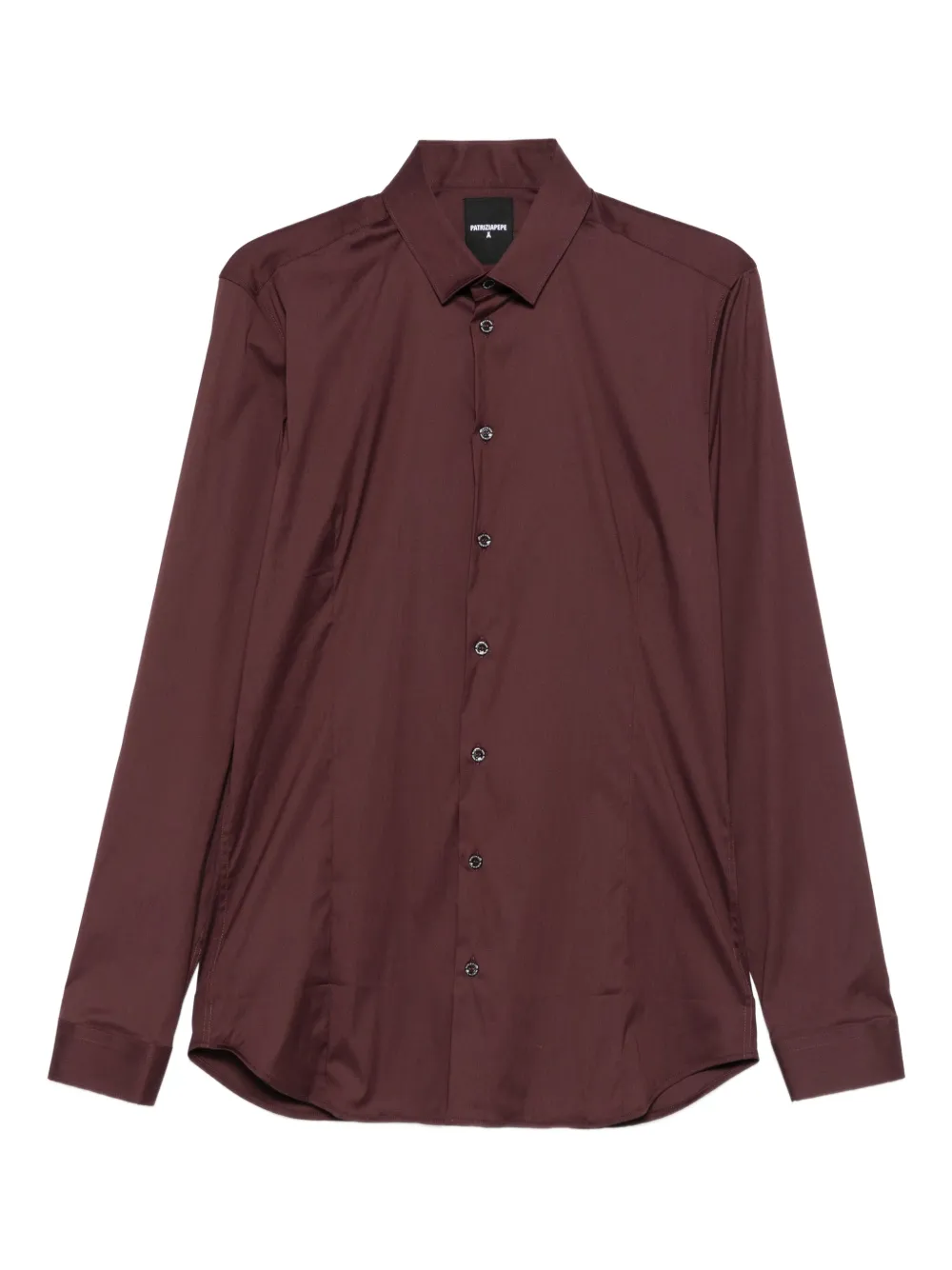 Patrizia Pepe poplin slim-fit shirt | Red | Image 1